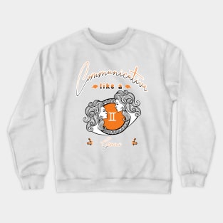 Zodiac attributes: Gemini white Crewneck Sweatshirt